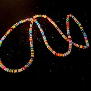 Rainbow extra large necklace/waistband